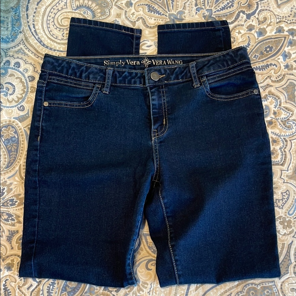 Simply Vera Vera Wang Women's Dark Blue Jeans